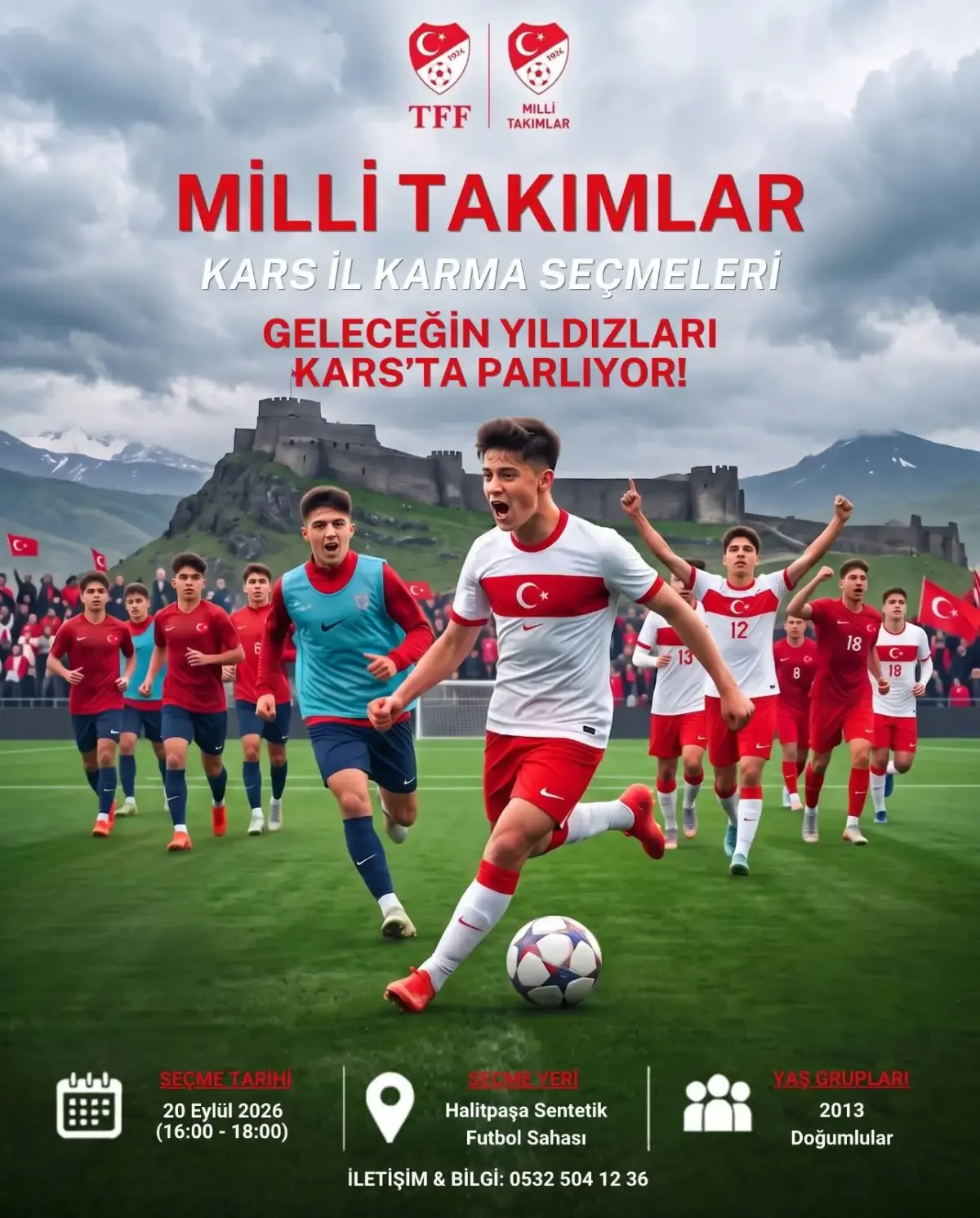 Kars’ta Milli Takım seçmeleri heyecanı
